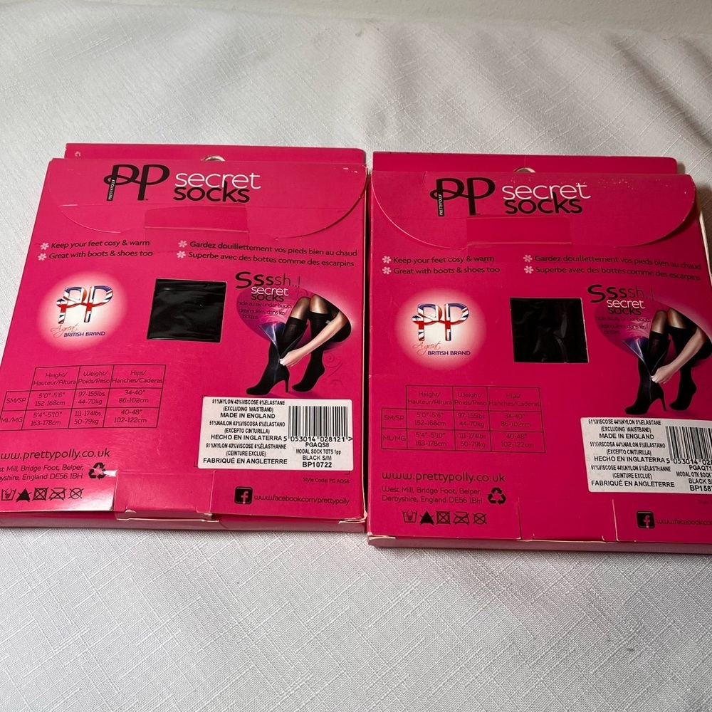 Pretty Polly Pink Secret Socks - Picture 4 of 9